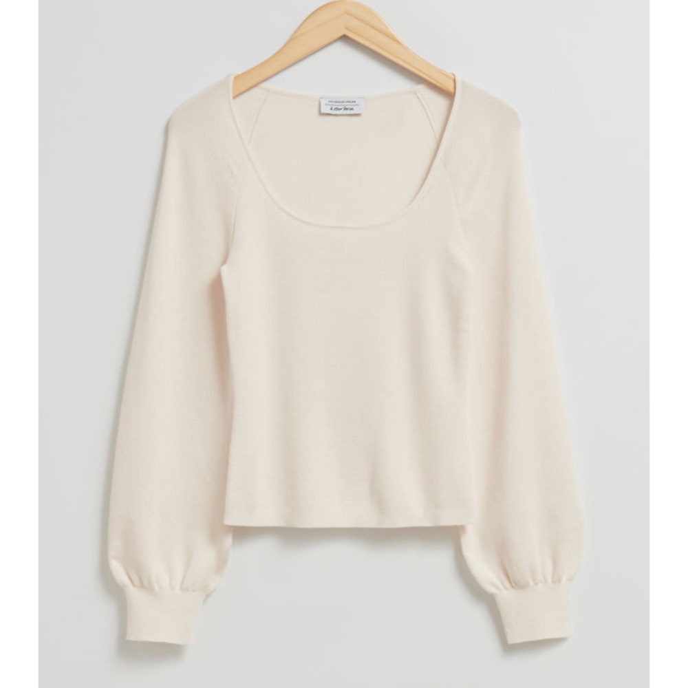& Other Stories Slim-Fit Soft Knit Sweater Size M